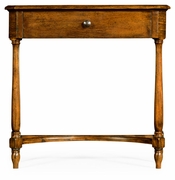 491017-CFW JC Edited Casual Country Walnut Small Console Table With Drawer