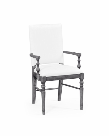 491018-AC-ADG-COMUS Jonathan Charles Casual Country Antique Dark Grey Upholstered Armchair