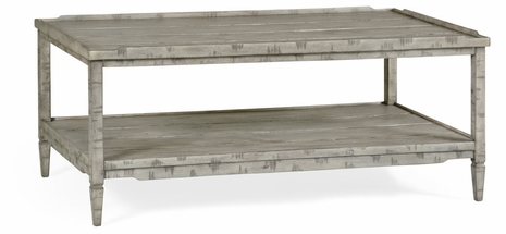 491021-RGA Jonathan Charles Fine Furniture JC Edited - Casually Country Rustic Grey Coffee Table