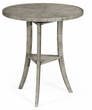 491022-RGA JC Edited Casual Country Light Grey Round Lamp Table