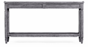 491024-ADG Jonathan Charles Fine Furniture JC Edited - Casually Country Console Table With Drawers In Antique Dark Grey