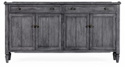 491025-ADG Jonathan Charles Fine Furniture JC Edited - Casually Country Antique Dark Grey Four Door Sideboard