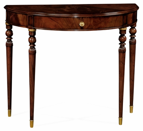 491032-MAH Jonathan Charles Fine Furniture JC Edited - Assorted Demilune Console Table Of Drawer In Antique Mahogany