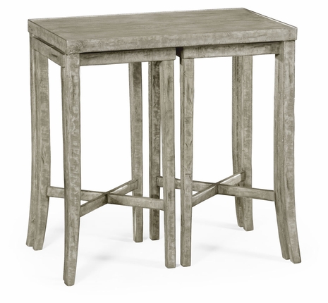 491040-RGA JC Edited Casual Country Nesting Cocktail Tables In Rustic Grey