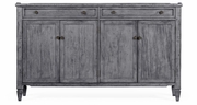 491042-ADG Jonathan Charles Fine Furniture JC Edited - Casually Country Four-Door Sideboard In Antique Dark Grey