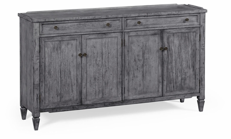 491042-ADG Jonathan Charles Fine Furniture JC Edited - Casually Country Four-Door Sideboard In Antique Dark Grey