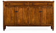 491042-CFW Jonathan Charles 38" Four-Door Sideboard in Country Walnut