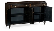 491042-PDA Jonathan Charles 38" Four-Door Dark Ale Sideboard