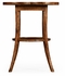 491043-CFW Jonathan Charles Quatrefoil Lamp Table in Country Walnut