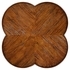 491043-CFW Jonathan Charles Quatrefoil Lamp Table in Country Walnut