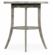491043-RGA Jonathan Charles Quatrefoil Lamp Table in Rustic Grey
