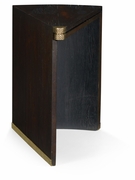 491044-PDA Jonathan Charles Fine Furniture JC Edited - Casually Country Dark Ale Semicircular Retracting Side Table