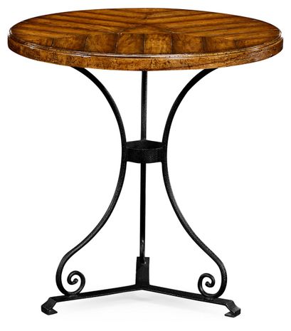 491046-CFW Jonathan Charles Country Walnut Style Parquet Table