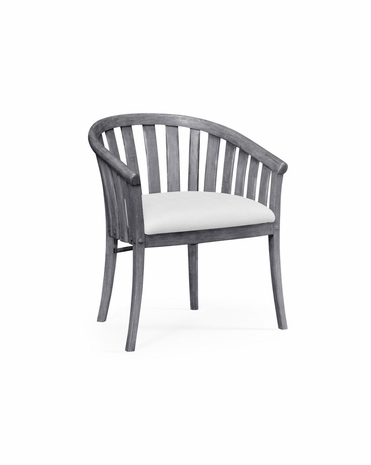 491047-AC-ADG-COMUS Jonathan Charles Casual Country Antique Dark Grey Style Tub Chair