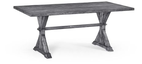491060-72L-ADG Jonathan Charles 72" Solid Antique Dark Grey Dining Table