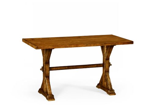 491061-54L-CFW Jonathan Charles 54" Solid Country Walnut Dining Table
