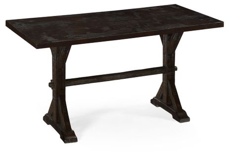 491061-54L-PDA Jonathan Charles Fine Furniture JC Edited - Casually Country 54" Solid Dark Ale Dining Table