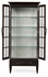 491063-PDA Jonathan Charles Tall Dark Ale Plank Glazed Display Cabinet