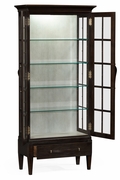 491063-PDA Jonathan Charles Tall Dark Ale Plank Glazed Display Cabinet