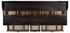 491073-PDA Jonathan Charles Dark Ale Plank Buffet with Strap Handles
