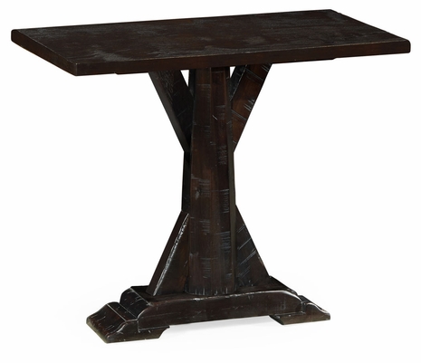 491084-PDA Jonathan Charles Dark Ale Rectangular Side Table