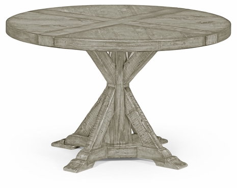 491086-48D-RGA Jonathan Charles 48" Rustic Grey Circular Dining Table