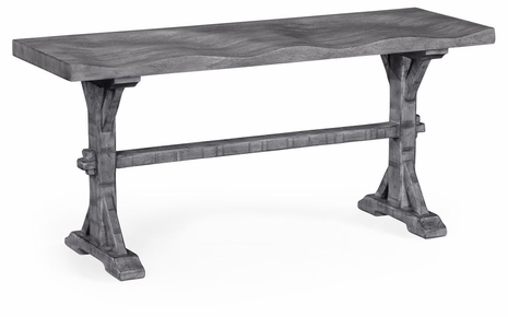 491088-ADG JC Edited Casual Country Narrow Solid Antique Dark Grey Topped Bench