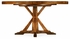 491101-60D-CFW Jonathan Charles 60" Country Walnut Round Dining Table with Inbuilt Lazy Susan