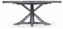 491101-72D-ADG Jonathan Charles Fine Furniture JC Edited - Casually Country 72" Antique Dark Grey Circular Dining Table With Inbuilt Lazy Susan