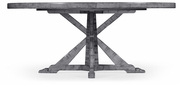 491101-72D-ADG Jonathan Charles Fine Furniture JC Edited - Casually Country 72" Antique Dark Grey Circular Dining Table With Inbuilt Lazy Susan