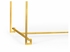 491104-G-WGL Jonathan Charles Gilded Iron Rectangular Coffee Table with Biancaneve Top