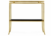 491106-G-GBL JC Edited Simply Elegant Gilded Iron Rectangular Side Table