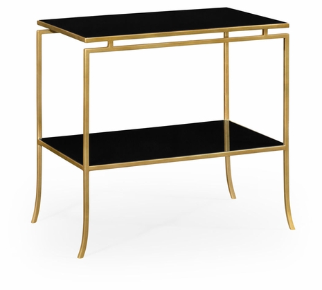 491106-G-GBL JC Edited Simply Elegant Gilded Iron Rectangular Side Table