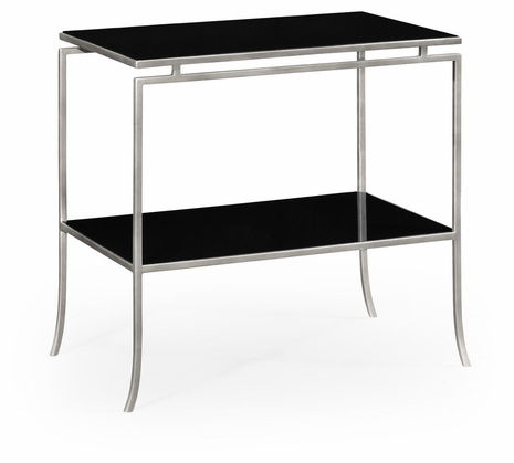 491106-S-GBL JC Edited Simply Elegant Silver Iron Rectangular Side Table
