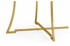 491110-G-GAM Jonathan Charles Fine Furniture JC Edited - Simply Elegant Gilded Iron Round Side Table With An Antique Glass Top