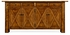 491124-CFW Jonathan Charles Country Walnut Narrow Sideboard