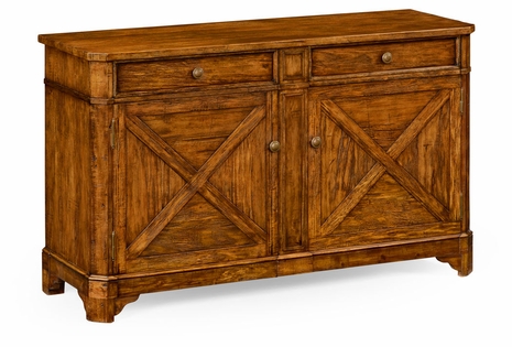 491128-CFW Jonathan Charles Country Walnut Sideboard
