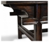 491136-S-BLG JC Edited Simply Elegant Silver Iron Round Lamp Table In Smoky Black Top