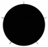 491136-S-BLG JC Edited Simply Elegant Silver Iron Round Lamp Table In Smoky Black Top