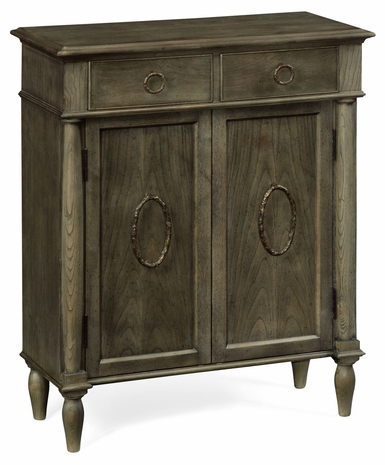 491144-DGC JC Edited Casual Country Narrow Cabinet With Cupboard