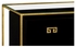 491150-G-BLG JC Edited Simply Elegant Gilded Iron Chest Of Drawers In Smoky Black
