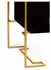 491150-G-BLG JC Edited Simply Elegant Gilded Iron Chest Of Drawers In Smoky Black