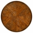 491163-CFW Jonathan Charles Country Walnut Round Lamp Table