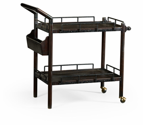 491164-PDA Jonathan Charles Dark Ale Bar Cart