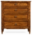 491166-CFW Jonathan Charles Small Chest of Drawers in Country Walnut