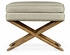 491190-LBC-F001 Jonathan Charles Fine Furniture JC Edited - Sussex Rectangular Light Brown Chestnut Stool, Upholstered In Mazo