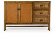491193-LBC Jonathan Charles Light brown chestnut Buffet Cabinet