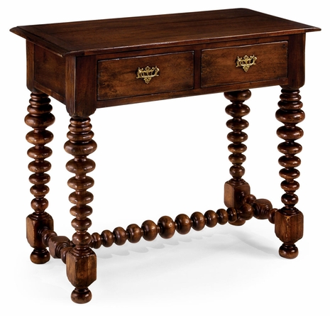 492000 Jonathan Charles Special Order Bobbin Turned Walnut Side Table