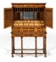 492033 Jonathan Charles Windsor Willian & Mary Oyster Writing Cabinet On Stand