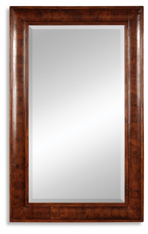 492038 Jonathan Charles Country Farmhouse Walnut & Oyster Veneer Rectangular Mirror